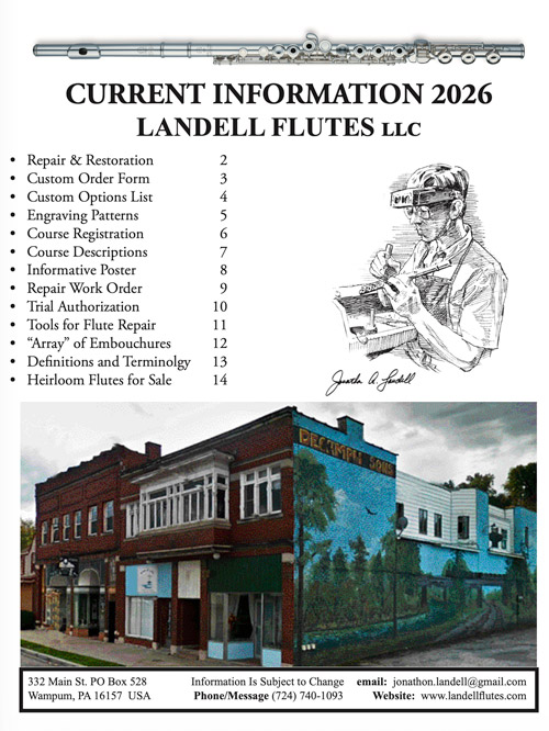 Landell Flutes Current Information 2026